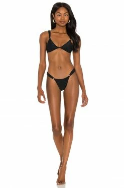 Wholesale 🌟 Camila Coelho 🩱 Swimsuits & Cover-Ups Camila Coelho Alanza Top In Black 🥰 -Camila Coelho Sales COEL WX70 V4