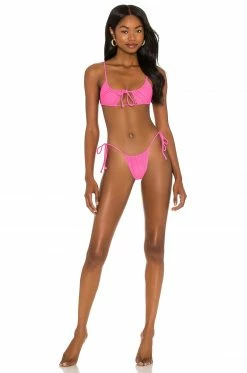 Hot Sale 👏 Camila Coelho 🩱 Swimsuits & Cover-Ups Camila Coelho Aline Bottom In Pop Pink 🥰 -Camila Coelho Sales COEL WX74 V4