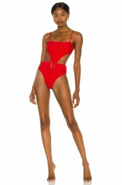 Coupon 🤩 Camila Coelho 🩱 Swimsuits & Cover-Ups Camila Coelho Paulista One Piece In Red 🌟