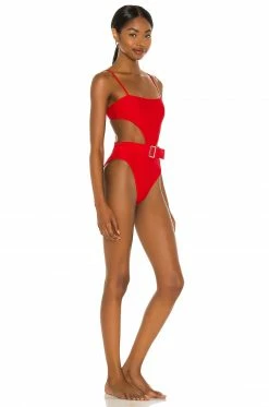 Coupon 🤩 Camila Coelho 🩱 Swimsuits & Cover-Ups Camila Coelho Paulista One Piece In Red 🌟 -Camila Coelho Sales COEL WX77 V2