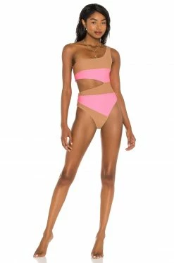 Hot Sale 🎁 Camila Coelho 🩱 Swimsuits & Cover-Ups Camila Coelho Rumba One Piece In Pink & Nude 🌟