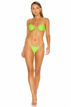 Wholesale 😍 Camila Coelho 🩱 Swimsuits & Cover-Ups Camila Coelho Franny Bottom In Lime 🤩 -Camila Coelho Sales COEL WX91 V4