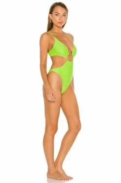 Best Pirce 🔥 Camila Coelho 🩱 Swimsuits & Cover-Ups Camila Coelho Franny One Piece In Lime 👍 -Camila Coelho Sales COEL WX92 V2